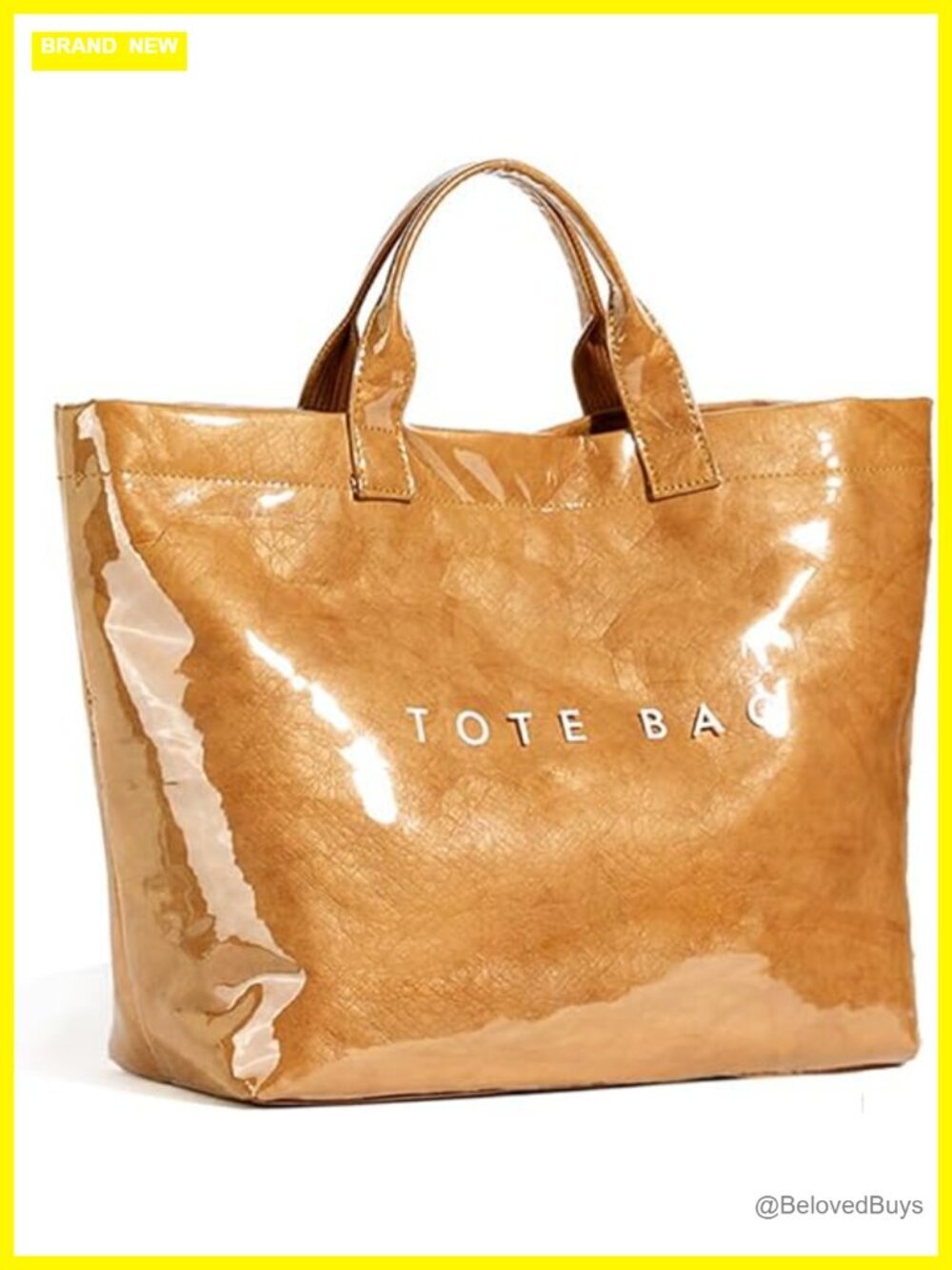 Large PVC Tote Bag Letters Print Clear Shopping Hobo Bag